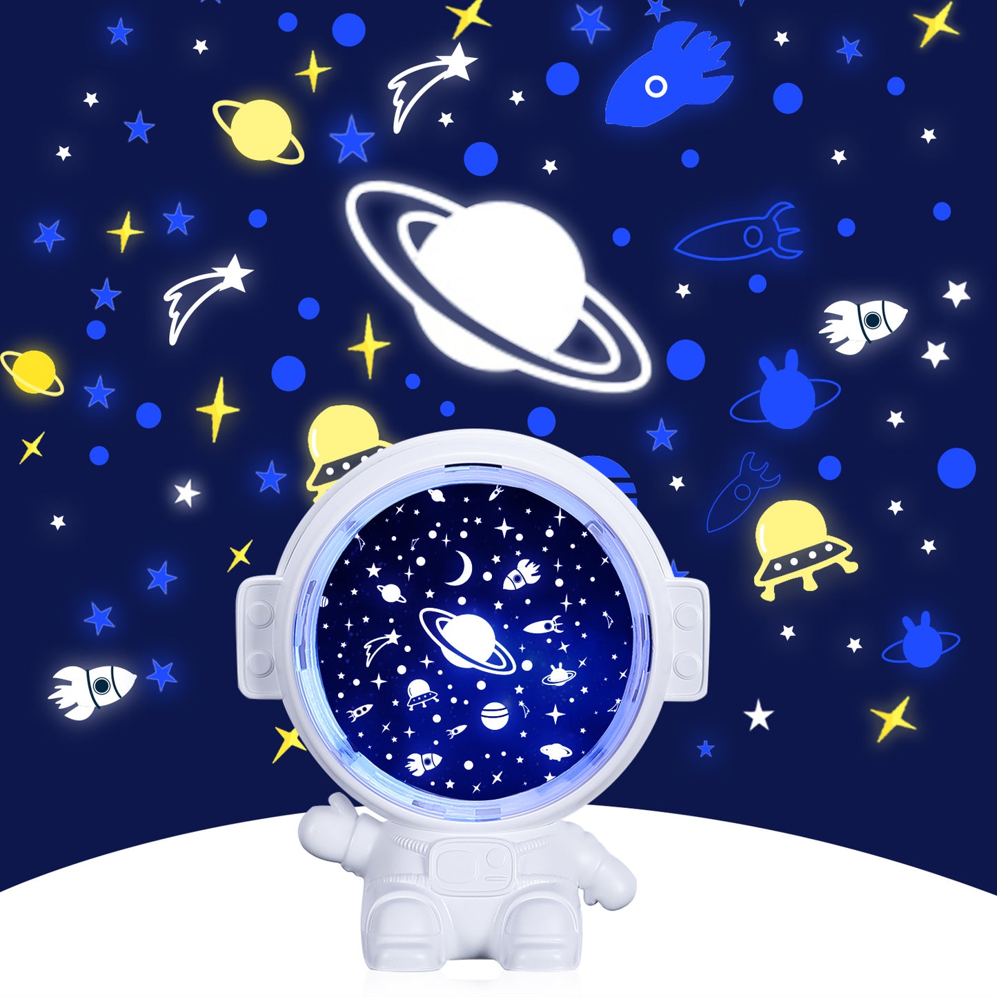 Galaxy Star Projector Starry Sky Night Light Astronaut Lamp